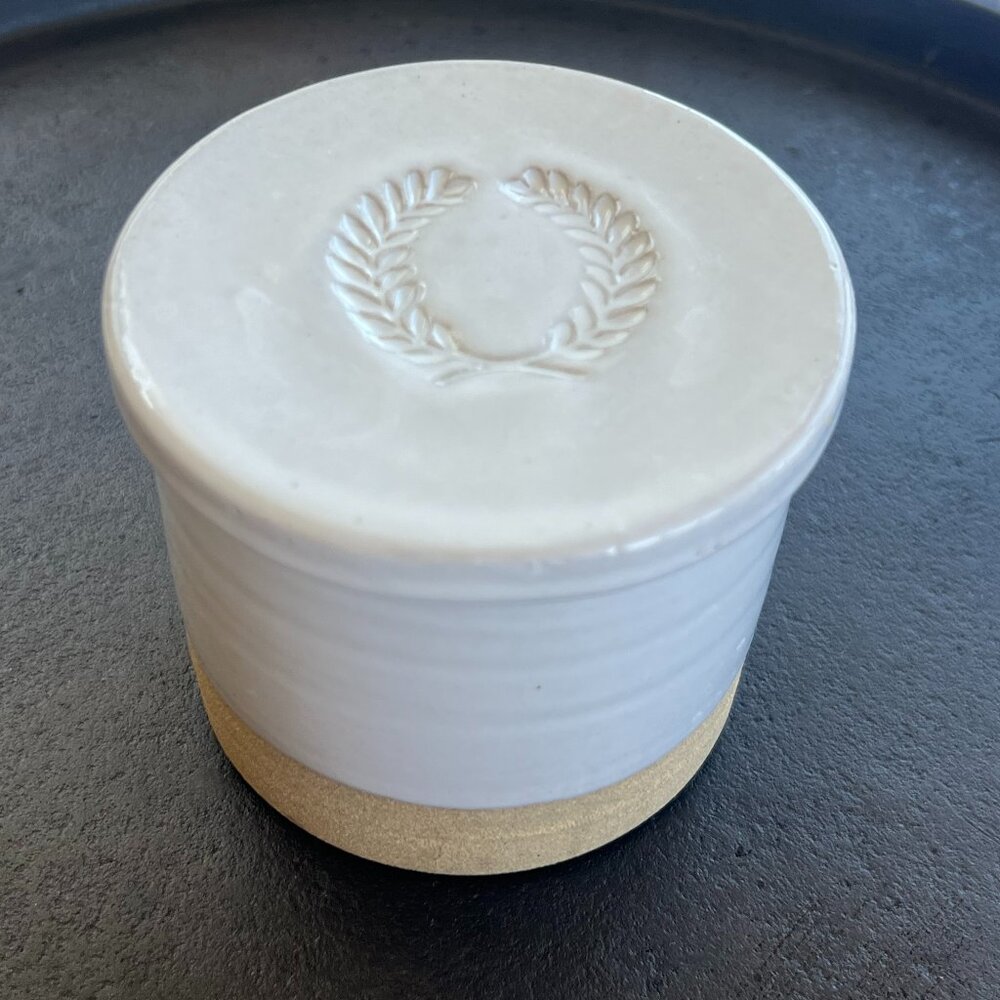 Farmhouse Pottery Silo Butter Keeper | Handmade Stoneware | Woodstock, Vermont
